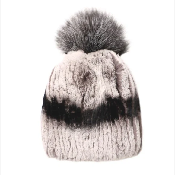 Rex Rabb | Accessories | Fur Hat Beenie Style With Puff  display picture 2